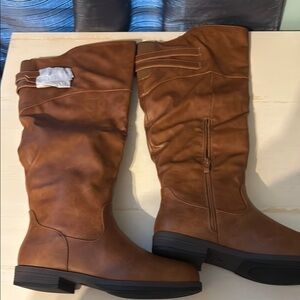 Journee collection Brown Knee-High Women's Boots 8.5